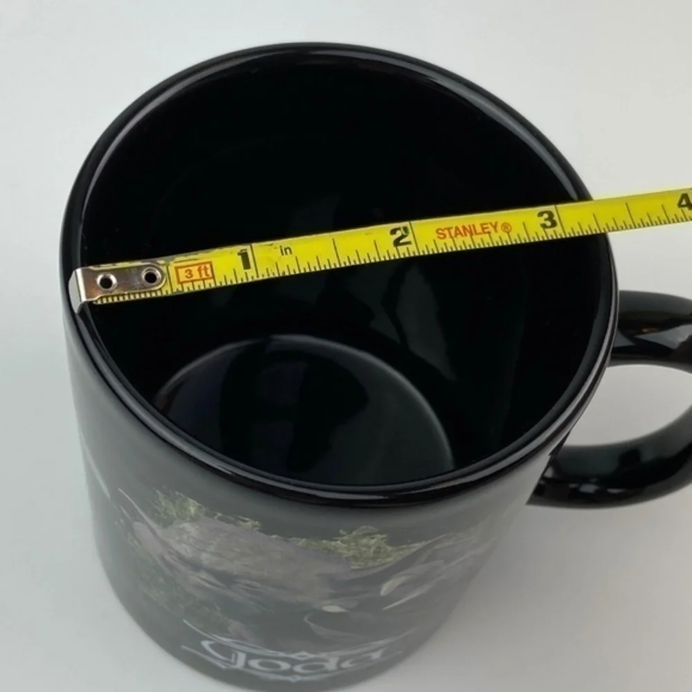 Star Wars‎ Yoda Coffee Mug Cup Black Ceramic 11 oz